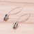 Silver dangle earrings, 'Flower Curls' - Karen Silver Dangle Earrings from Thailand