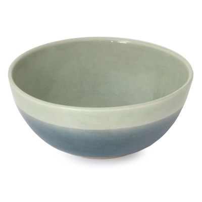 Celadon ceramic bowl, 'Horizon' - Fair Trade Celadon Ceramic Bowl