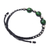Agate beaded macrame bracelet, 'Uplifting Hill Tribe' - Green Agate Beaded Macrame Bracelet from Thailand (image 2d) thumbail