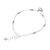 Silver beaded bracelet, 'Hill Tribe Swimmer' - Fish-Themed Karen Silver Beaded Bracelet from Thailand thumbail