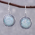 Glass dangle earrings, 'Roman Glamour' - Round Roman Glass Dangle Earrings Crafted in Thailand