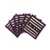 Cotton coasters, 'Lahu Purple' (set of 6) - Patchwork Cotton Coasters in Purple (Set of 6) (image 2a) thumbail