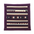 Cotton coasters, 'Lahu Purple' (set of 6) - Patchwork Cotton Coasters in Purple (Set of 6) (image 2d) thumbail