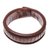 Leather wristband bracelet, 'The Ladder' - Patterned Leather Wristband Bracelet Crafted in Thailand