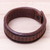 Leather wristband bracelet, 'The Ladder' - Patterned Leather Wristband Bracelet Crafted in Thailand