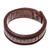 Leather wristband bracelet, 'The Ladder' - Patterned Leather Wristband Bracelet Crafted in Thailand