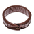 Leather wristband bracelet, 'The Ladder' - Patterned Leather Wristband Bracelet Crafted in Thailand