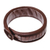 Leather wristband bracelet, 'The Ladder' - Patterned Leather Wristband Bracelet Crafted in Thailand