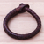 Leather wristband bracelet, 'Beautiful Balance' - Handcrafted Leather Wristband Bracelet from Thailand (image 2) thumbail