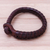 Leather wristband bracelet, 'Beautiful Balance' - Handcrafted Leather Wristband Bracelet from Thailand (image 2c) thumbail