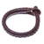 Leather wristband bracelet, 'Beautiful Balance' - Handcrafted Leather Wristband Bracelet from Thailand (image 2d) thumbail