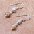 Rutilated quartz dangle earrings, 'Karen Rapture' - Rutilated Quartz and Karen Silver Dangle Earrings