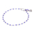 Amethyst link bracelet, 'Iris Secret' - Amethyst Link Bracelet with Karen Silver Charm (image 2e) thumbail