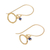 Gold plated onyx dangle earrings, 'Rustic Modern' - 24k Gold Plated Black Onyx Dangle Earrings from Thailand