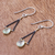 Gold accented prehnite dangle earrings, 'Justice' - Gold Accent Prehnite Dangle Earrings from Thailand (image 2b) thumbail