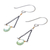 Gold accented prehnite dangle earrings, 'Justice' - Gold Accent Prehnite Dangle Earrings from Thailand (image 2c) thumbail