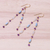 Gold plated multi-gemstone dangle earrings, 'Cool Trio Rain' - Cool Gold Plated Multi-Gemstone Dangle Earrings (image 2b) thumbail