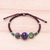 Multi-gemstone beaded pendant bracelet, 'Nice Stones' - Multi-Gemstone Beaded Pendant Bracelet from Thailand (image 2) thumbail