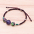 Multi-gemstone beaded pendant bracelet, 'Nice Stones' - Multi-Gemstone Beaded Pendant Bracelet from Thailand (image 2b) thumbail