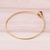 Amethyst bangle bracelet, 'Twilight Star' - Amethyst and 18K Gold Plated Hammered Brass Bangle Bracelet (image 2c) thumbail