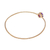 Amethyst bangle bracelet, 'Twilight Star' - Amethyst and 18K Gold Plated Hammered Brass Bangle Bracelet (image 2f) thumbail