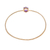 Amethyst bangle bracelet, 'Twilight Star' - Amethyst and 18K Gold Plated Hammered Brass Bangle Bracelet (image 2g) thumbail