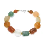 Multi-gemstone beaded bracelet, 'Love and Mercy' - Multi-Gemstone Beaded Bracelet from Thailand