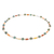 Multi-gemstone beaded long necklace, 'Thai Beauty' - Multi-Gemstone Beaded Long Necklace from Thailand