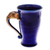 Celadon ceramic mug, 'Elephant Handle in Blue' - Thai Elephant-Themed Celadon Ceramic Mug in Blue (image 2a) thumbail