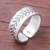 Sterling silver wrap ring, 'Natural Branch' - Leaf Pattern Sterling Silver Wrap Ring from Thailand (image 2) thumbail
