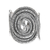 Anillo de cóctel de plata - Anillo de cóctel con patrón de espiral de plata karen oxidada