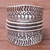 Sterling silver wrap ring, 'Great Waves' - Combination Finish Sterling Silver Wrap Ring from Thailand