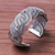 Sterling silver cuff bracelet, 'Serpentine Elegance' - Serpentine Intertwined Sterling Silver Bands Cuff Bracelet (image 2) thumbail