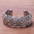 Sterling silver cuff bracelet, 'Serpentine Elegance' - Serpentine Intertwined Sterling Silver Bands Cuff Bracelet (image 2c) thumbail