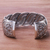 Sterling silver cuff bracelet, 'Serpentine Elegance' - Serpentine Intertwined Sterling Silver Bands Cuff Bracelet (image 2d) thumbail