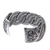 Sterling silver cuff bracelet, 'Serpentine Elegance' - Serpentine Intertwined Sterling Silver Bands Cuff Bracelet (image 2e) thumbail