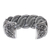 Sterling silver cuff bracelet, 'Serpentine Elegance' - Serpentine Intertwined Sterling Silver Bands Cuff Bracelet (image 2f) thumbail