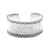Sterling silver cuff bracelet, 'Hammered Elegance' - Concave Band Sterling Silver Cuff with Hammered Finish (image 2a) thumbail