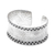 Sterling silver cuff bracelet, 'Hammered Elegance' - Concave Band Sterling Silver Cuff with Hammered Finish (image 2d) thumbail