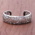Sterling silver cuff bracelet, 'Elegant Garland' - Vine Pattern Sterling Silver Cuff Bracelet from (image 2) thumbail