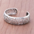 Sterling silver cuff bracelet, 'Elegant Garland' - Vine Pattern Sterling Silver Cuff Bracelet from (image 2b) thumbail