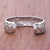 Sterling silver cuff bracelet, 'Elegant Garland' - Vine Pattern Sterling Silver Cuff Bracelet from (image 2c) thumbail