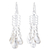 Sterling silver chandelier earrings, 'Lovely Woman' - Sterling Silver Drop Pattern Chandelier Earrings thumbail