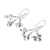 Sterling silver chandelier earrings, 'Lovely Woman' - Sterling Silver Drop Pattern Chandelier Earrings (image 2c) thumbail