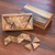 Wood triangular domino set, 'Triple Threat' - Wood 3-Sided Domino Set Crafted in Thailand (image 2b) thumbail