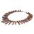 Tiger's eye beaded necklace, 'Tribal Style' - Tribal Tiger's Eye Beaded Necklace from Thailand (image 2e) thumbail