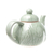 Ceramic tea set, 'Elephant Tea Party' (set for 4) - Celadon Ceramic Elephant Tea Set and Bamboo Tray (Set for 4)