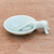 Celadon ceramic incense holder, 'Sipping Elephant' - Elephant-Themed Celadon Ceramic Incense Holder thumbail