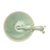 Celadon ceramic incense holder, 'Sipping Elephant' - Elephant-Themed Celadon Ceramic Incense Holder (image 2e) thumbail