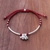 Silver beaded bracelet, 'Elephant Harmony' - Karen Silver Elephant Beaded Bracelet from Thailand (image 2b) thumbail
